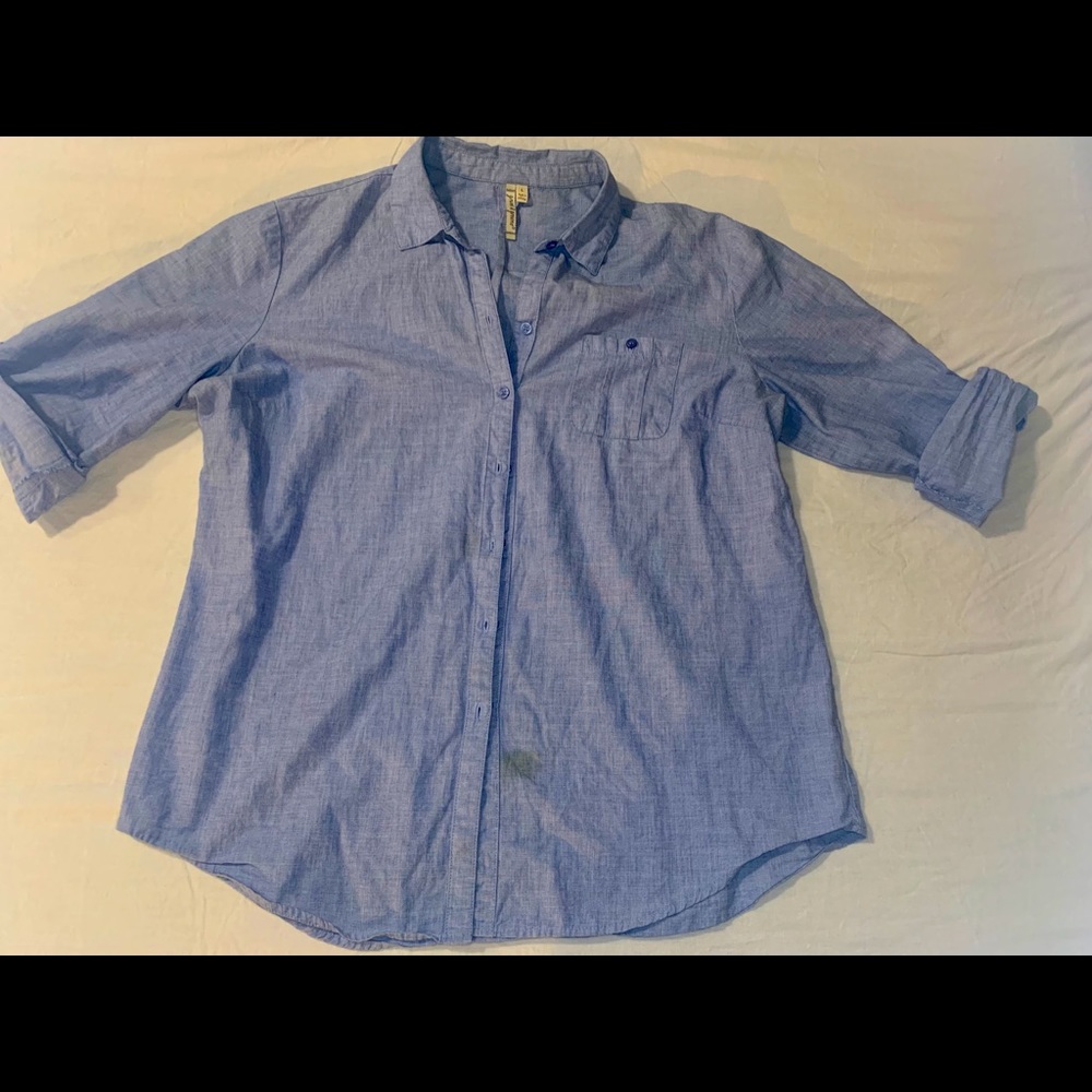 Large denim style top